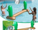 Baicccf - Matelas gonflable de piscine Filet de volley-ball gonflable pour jeu de volley-ball flottant dans la piscine,220CMx70CMx100CM 9317469756760 ZST202207-ZST0122