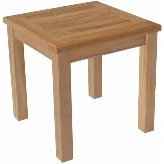 Table d'appoint carrée en teck 45cm JAVA - Marron 3701227212562 TEC18