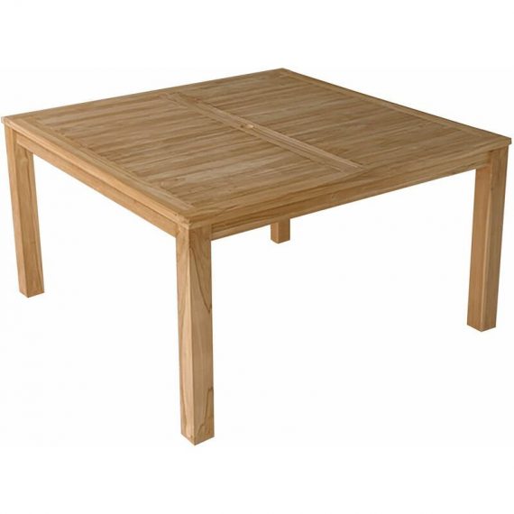 Table carrée 140cm en teck JAVA - Marron 3701227209043 TEC16