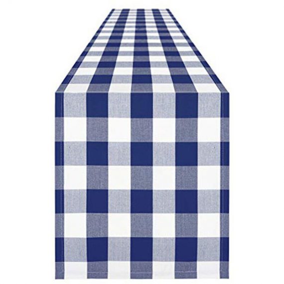 14x72 '/ 35x183 cm Chemin de Table Classique Bleu et blanc - Kartokner 9155137618763 KARDJ281312