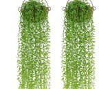 2 pièces plante artificielle suspendue, plantes artificielles de 95 cm feuilles de saule de lierre plantes en plastique, décoration de plante de 9771353160901 MIN1539
