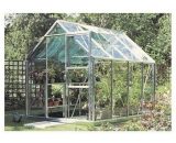 La Maison Du Jardin - Serre en verre trempé 4 mm - 86 - 4,7 m² - laqué aluminium naturel - Sans Base 3700265901384 3700265901384