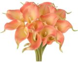 20PCS Fleur Artificielle Lys Calla Bouquet Fleur Artificielle en pu Toucher Réaliste, Fleurs Lys Artificielles Déco Maison, Jardin, Mariage, 6264946807510 MA-JB-004323