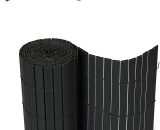 Canisse en PVC Brise Vue avec Serre-Câbles, 90 x 500 cm, Anthracite - Sekey 4260665446988 35120957