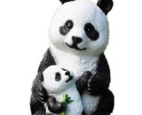 Pesce - Sculptures de Panda de Jardin en Plein air, Statues de Cour de Jardin, décorations en résine, Images réalistes et Vives.-3 6927193567216 SDCR-943