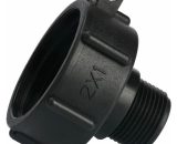 Adaptateur de réservoir IBC connecteur de robinet de tuyau en plastique S60X6 grossier à 1 'bouchon fileté adaptateur de robinet d'extrémité d'eau 9293460968688 Guu-01032