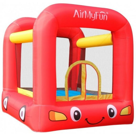 Airmyfun - Château Gonflable Jumpy Car avec aire de jeux et trampoline, Surface 210x205x200 cm - souffleur et sac de rangement inclus - Multicolore 3700998934178 A82005