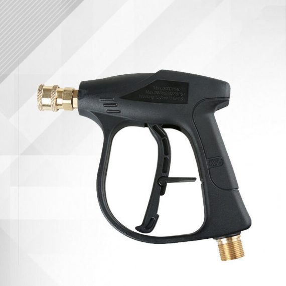 Tête de pistolet à brosse pour voiture avec connexion sous tension et prise rapide Pistolet de nettoyage haute pression avec bobine en cuivre pur 740939737652 YNT452