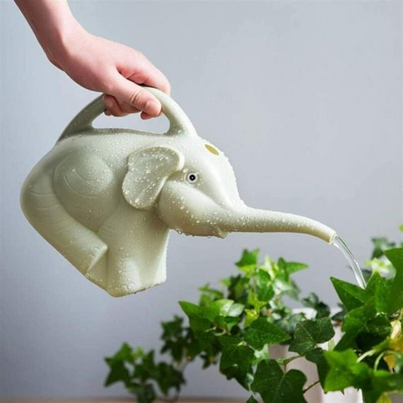 Almi - Arrosoir de jardin en plastique en forme d'éléphant - 1,3 l - Pour la maison, la terrasse, la pelouse - Outil de jardinage - Pour plantes 5999673197900 AL66-50422_1