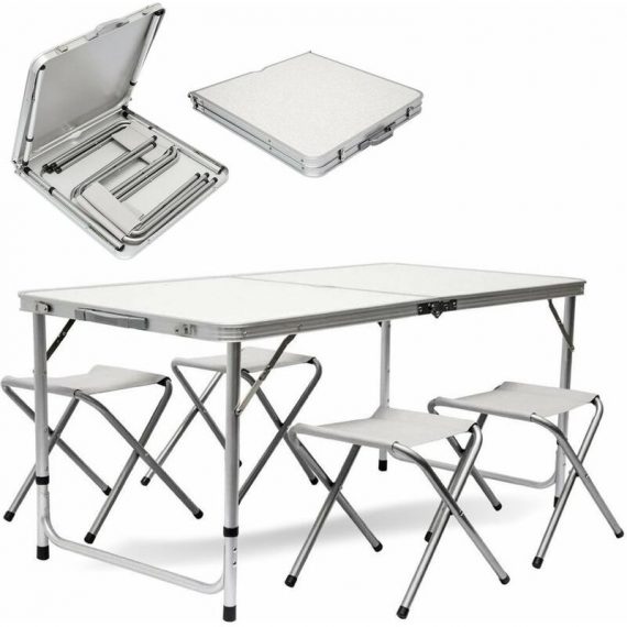 Table et banc pliant - Ensemble table et bancs camping - Équipement Plein air Pliable 5404022218170 5404022218170