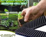 Plateaux de semis 128 cellules - Plateaux de germination de jardinage en plastique sans BPA 5053054981073 HGJ210223811B