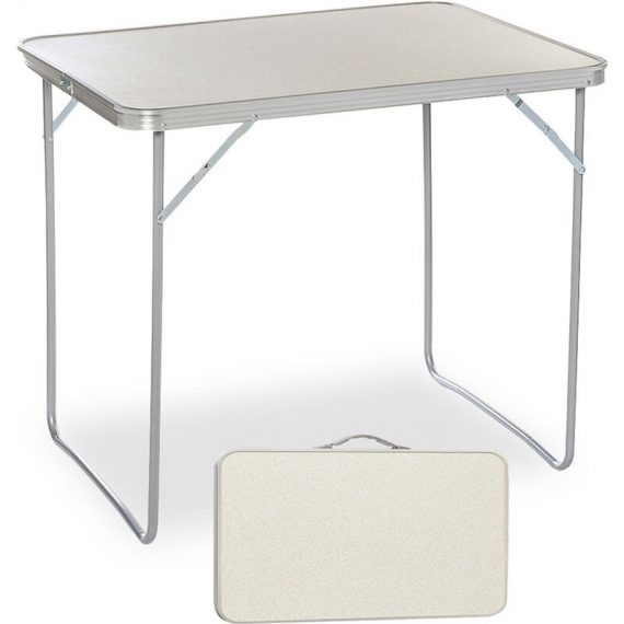Table pliante 80x60cm, bureau en aluminium pour pique-nique de travail à domicile portable réglable 9137779683484 ZBRP7183908
