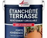 Arcane Industries - Étanchéité Terrasse : Peinture Sol Extérieur ARCATERRASSE Produit Imperméable Tuile - 10 L - Tuile 3700043464018 21_23463