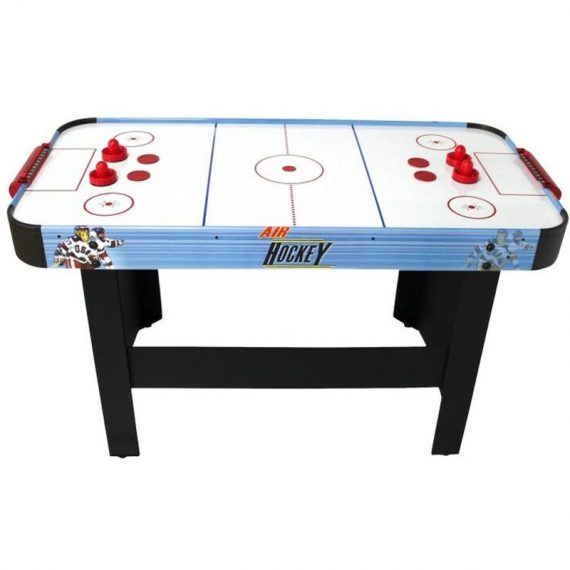 Air Hockey Teenager - Table de Air-Hockey avec système d'air pulsé 6-8W - 142 x 72 x 81 cm - Bleu/Noir - Bleu 3700998927958 AHL01
