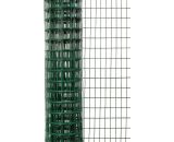 Day Plus - Clôture en treillis soudé de 25 mètres comme clôture de jardin Clôture sauvage Clôture en treillis vert Clôture de 90 cm de haut Clôture  PVCMESH90CMX25M-M6