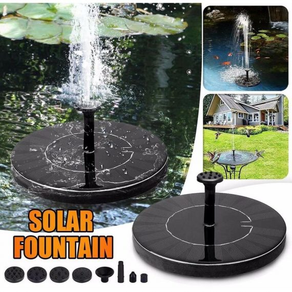 Pompe solaire, pompes �� eau solaires flottantes flottantes de 1,5 w pour bain d'oiseaux pour jardin 5053054918574 YWA201027175