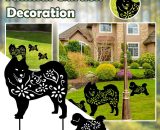 Le jardin de chien d'art de cour ins��re la d��coration creuse animale acrylique d'inserts de cour 5053054913951 XYG210318625