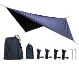 Auvent multifonctionnel ext��rieur Camping Tapis ��tanche �� l'humidit�� Protection solaire imperm��able Noir - Noir 5053054990181 LGG210527855BK