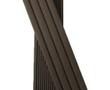 Plinthe finition terrasse bois composite - Coloris - Chocolat, Epaisseur - 1cm, Largeur - 5.5 cm, Longueur - 200 cm, Surface couverte en m² - 4 3068754300101 4230010