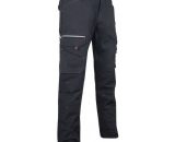 LMA - Lot de 2 Pantalons de travail BASALTE noir + Ceinture KAPRIOL - Taille pantalon: 44  1425-44x2/25037