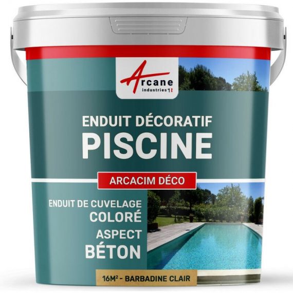 Arcane Industries - Décoration piscine enduit de cuvelage finition béton ciré arcacim deco Barbadine - Clair - Kit de 16m² - Barbadine - Clair 3700043424029 124_25994