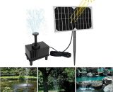 Fuhuidatrading - 5W Solaire Pompe pour fontaines Pompe à eau solaire Pompe de bassin solaire pour décoration de petit étang de jardin extérieur avec 6489800989243 Amuchiju0462