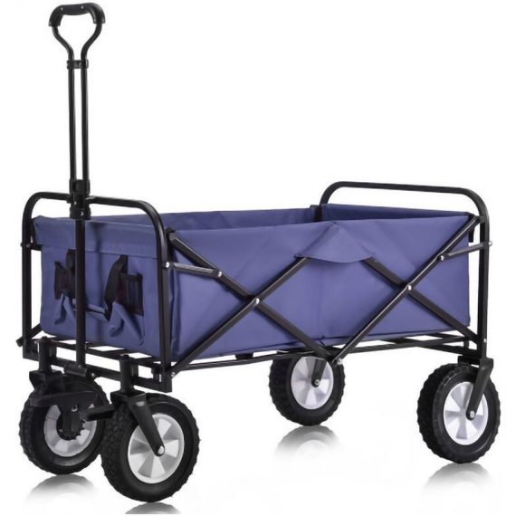 Bollerwagen Chariot pour enfants Offroad Chariot à main Plage Chariot pliable Chariot de plage Bleu - Bleu - Swanew 726505385397 MMLO-1-MS193280CAAA