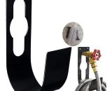 Support de tuyau d'arrosage extensible Crochet de suspension en corde Disponible sur les robinets 7.5*11.7*21.5cm Fontainebleau Noir 9026928292816 FON-t01807