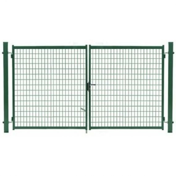 Portail Grillagé Vert jardimalin - Largeur 4m - 1 mètre - Vert (ral 6005) 3117186102392 PGV40100