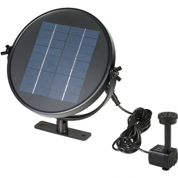 Pompe solaire Decdeal 9V panneau solaire fontaine à énergie solaire Kit de pompe à eau submersible sans brosse pour bain d'oiseaux étang traction 805444683969 H18228-1|741