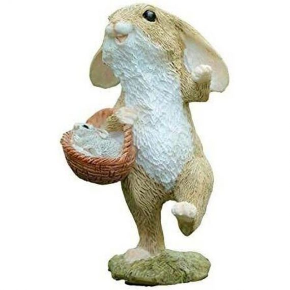 Groupm - Ornements créatifs de lapin de décoration en résine animale mignonne (lapin avec un panier) 9003968748695 2GroupM02868