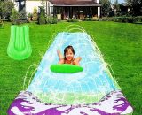 Benobby Kids - Slip and Slide Splash and Slide pour Backyards Waterslide Toys 16' Foot 1 Sliding Racing Lanes, 1pc [Ne comprend pas la planche à 2562403268855 Y0001-FR1-K0004-220420-043