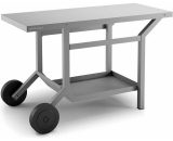 Forge Adour - Table roulante acier gris anthracite mât pour plancha 8436550202533 FORTATRAG