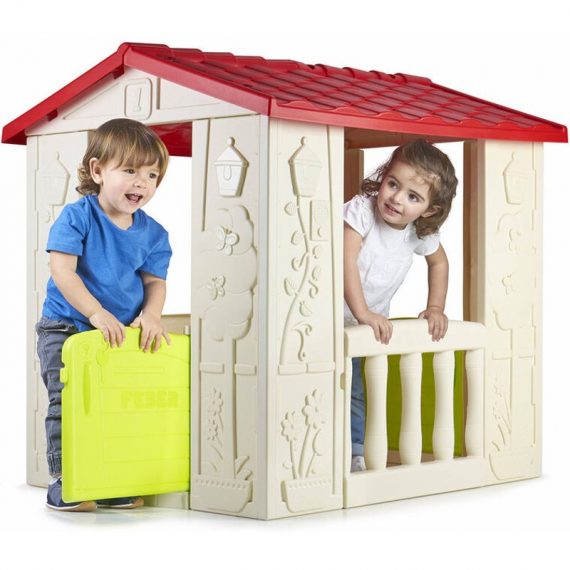 Maisonnette de jardin en plastique pour enfants Happy House Feber 8411845015326 800012380