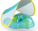 Swimbobo - Anneau de natation pour enfants avec pare-soleil detachable sous l'anneau de l'aisselle (caracteres anglais aleatoires sur l'anneau de 791874199760 Y14961L|770
