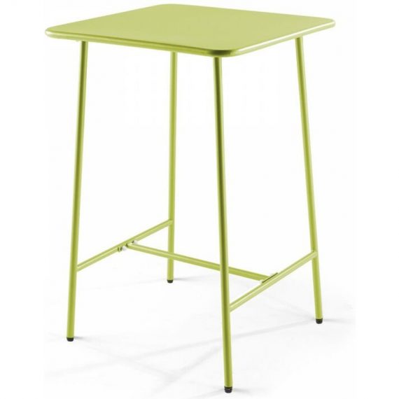 Palavas - Table de bar en acier vert - Vert 3663095033710 105617