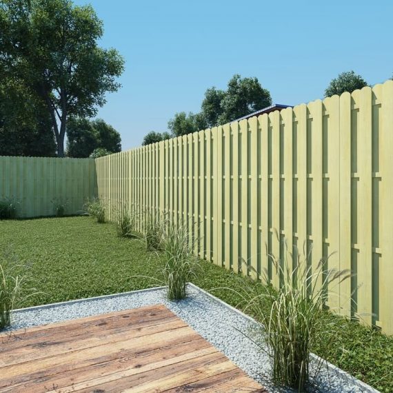 Panneau de clôture Bois de pin imprégné 180x180 cm - Brun - Inlife 755559720243 42459