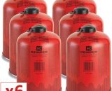 Pack de 6 cartouche gaz 460g butane propane mix Bouteille de gaz à valve 7/16 Bonbonne camping EN 417 - Kemper 3701107749034 PK5394
