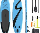 Stand up paddle gonflable surf planche de paddle pour adulte. 15 cm d'épaisseur, Accessoires et Sac à Dos, Laisse, pagaie et Pompe à Main pour Tous 642380943272 F21016543
