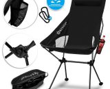 Kesser - Chaise de camping pliable rabattable avec grand dossier | Chaise de pêche transportable | Chaise de camping | Chaise pliante jusqu'à 120 kg  NEW-16019