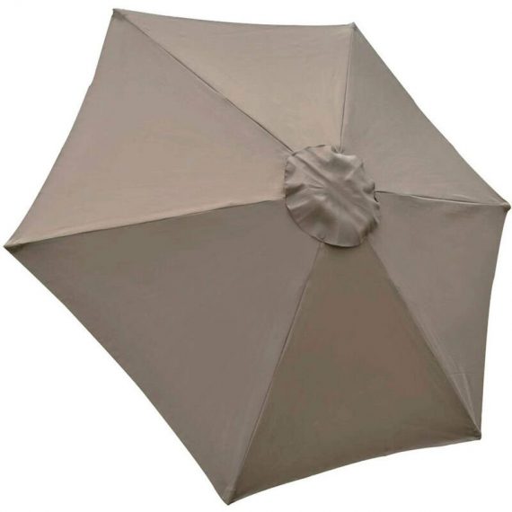Housse de rechange pour parasol, 6 baleines, 2 m, imperméable, anti-UV, tissu de rechange, Kaki 9020162276212 GAL04147