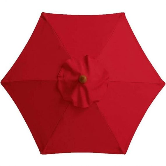 Housse de rechange pour parasol, 8 baleines, 3 m, imperméable, anti-UV, tissu de rechange, rouge 9020162276113 GAL04137