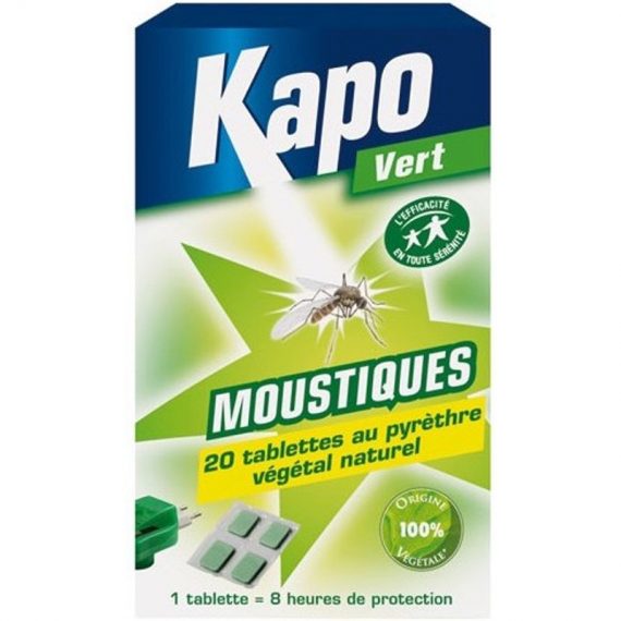 KAPO - Recharge diffuseur électrique anti-moustiques 100% végétal - lot de 20 3365000030035 3365000030035