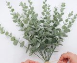 Betterlife - Feuilles d'Eucalyptus Gris-Vert 42cm Plante Artificielle Fleur Artificielle Feuillage Artificiel pour fête Mariage décoration de la 9466991703107 LOW021452