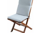 Coussin de fauteuil en toile outdoor Gris Perle 40 x 90 cm - Gris Perle 3665261024843 1115935HM117590