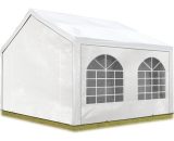 Tente Barnum de Réception 3x3 m PE Bâches amovibles 200-240 g/m² BLANC / Jardin Tonnelle Pavillon Chapiteau - blanc 4260409149656 91101