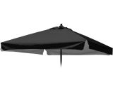 Toile de remplacement pour parasol de jardin 2x2 carré Plutone Noir avec lambrequin 7630377918238 TEPL200UVFN