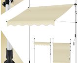 Kesser - Store banne avec manivelle pour balcon | Store pour balcon sans trous à percer, résistant aux uv, réglable en hauteur, hydrofuge, protège du 4260692712575 21998