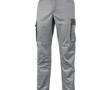 Pantalon de travail cargo en TC stretch avec deux grandes poches latérales multifonction - CRAZY Stone Grey - HY141SG - - Gris 8033546373569 8033546373569