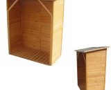 Melko Etagère à bois de chauffage Etagère à bois de chauffage Understand en bois, 160 x 134 x 75 cm 4260220425557 10000969